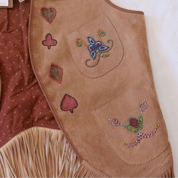 NWT Double RL & Co Limited edition 21 of 50 hand embroidered beaded‎ suede vest - Picture 10 of 11